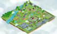 design premium 3d isometric event map, vector  festival maps and illustrations