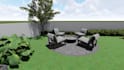 design your residential garden with 2d plan and 3d visuals