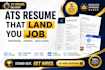 rewrite and design an ats friendly resume within 24 hours