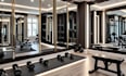 do modern 3d cgi gym design, 3d fitness design and 3d rendering