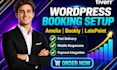 setup wordpress booking, amelia booking, bookly, latepoint, appointment booking