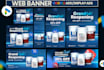 design creative digital ads set web banner static banner google ads banner ads