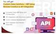 develop customize fix odoo modules API integration and automation