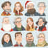 draw a christmas cartoon illustration