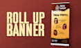 do rollup banner, banners, standee, pull up, retractable and signage design