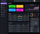 design a responsive dashboard UI UX in light and dark mode