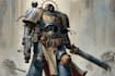 create dark sci fi warhammer 40k character art