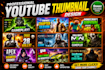 design amazing gaming youtube thumbnail
