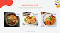 design a modern restaurant menu