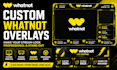 design custom whatnot stream overlays and obs graphics