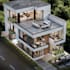 3d interior design and modern smart room rendering