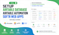 setup airtable database airtable automation softr web apps airtable expert