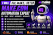setup make com, made com, fix make com automation, make automation, make expert