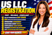 do US llc registration, ein and fast business setup