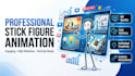 create engaging 2d stickman animation explainer videos for youtube automation wb