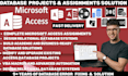 develop microsoft access database projects and assignments as an expert