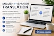 manually translate english and spanish