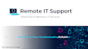 provide remote IT support and troubleshooting for windows and linux