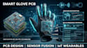 design smart glove pcb with gesture recognition, ble and embedded firmware