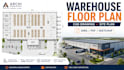 design warehouse floor plan pallet racking site plan and cad drawing