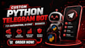 create a custom python telegram bot for automation, ai chat and business