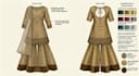 draw ethnic wear illustration pack