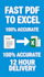 convert PDF to excal 24 hours 100 accuracy