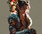 design epic fantasy warriors, mages and mythical characters