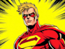 superhero character for comics