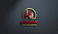 do professional 3d modern minimalist business logo design