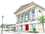 digital sketch architecture and interior design, concept art