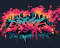 draw custom hand lettered graffiti logo