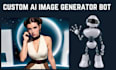 build ai image generator, telegram bot, discord bot, nsfw, custom ai bot