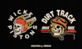 draw retro skull for your t shirt