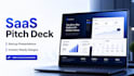 design saas pitch deck, tech startup deck and software presentation design