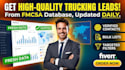 provide fresh trucking leads from fmcsa database for b2b lead generation