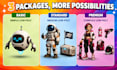 create 3d low poly character model stylized weapons and props game asset