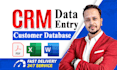 do CRM data entry, CRM management and database update