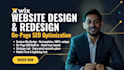 do wix SEO optimization, wix website design, wix website redesign, wix developer