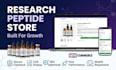 build peptide website and research peptide store