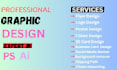 create a charismatic graphics design materials