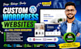 develop redesign custom wordpress websites as a full stack developer
