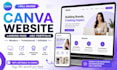 design canva website, ugc website, or redesign canva ugc portfolio
