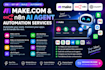 fix make com, make com automation set up, make automation, n8n ai agent make com