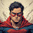 do a superhero comic illustration