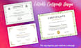 design professional certificate, award, appreciation and achievement certificate