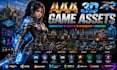 create 3d game assets unreal unity blender characters props machines