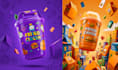 design product packaging box and label with 3d mockup and branding