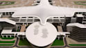 do 3d airport terminal design and exterior rendering