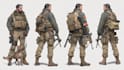 draw 2d game art military character design